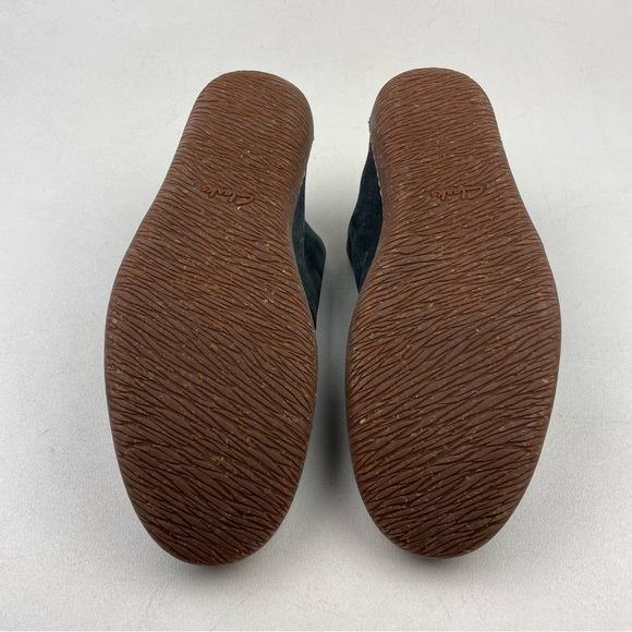 Clarks Men’s Blue Solid Suede Leather Mid-Top Chukka Derbys Size 12 - Picture 7 of 9